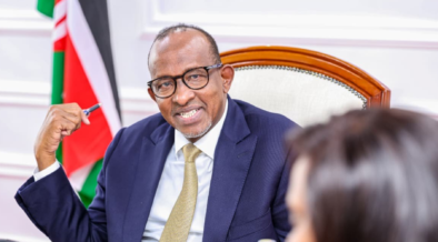 Health CS Aden Duale during a meeting with a delegation from PATH Kenya for an engagement on strengthening collaboration in support of our health priorities and accelerating the delivery of Universal Health Coverage (UHC) on July 23, 2026. PHOTO/ Duale X.