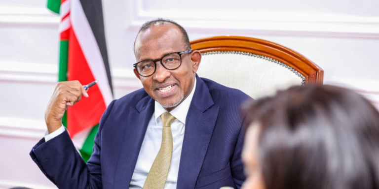 Health CS Aden Duale during a meeting with a delegation from PATH Kenya for an engagement on strengthening collaboration in support of our health priorities and accelerating the delivery of Universal Health Coverage (UHC) on July 23, 2026. PHOTO/ Duale X.