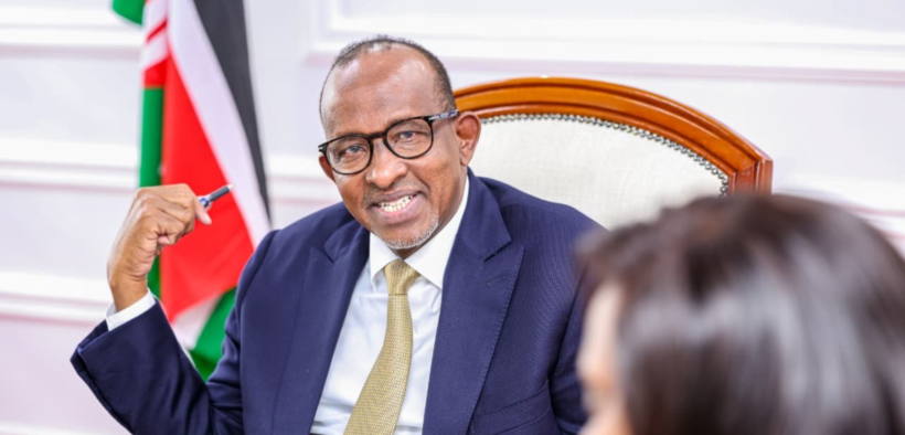 Health CS Aden Duale during a meeting with a delegation from PATH Kenya for an engagement on strengthening collaboration in support of our health priorities and accelerating the delivery of Universal Health Coverage (UHC) on July 23, 2026. PHOTO/ Duale X.
