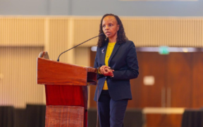 KUCCPS CEO Dr. Agnes Mercy speaking during the release of the 2026 placement results on July 8, 2026. PHOTO/ KUCCPS X.