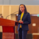 KUCCPS CEO Dr. Agnes Mercy speaking during the release of the 2026 placement results on July 8, 2026. PHOTO/ KUCCPS X.