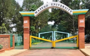 A photo showing Maseno University gate. Photo/ Maseno University