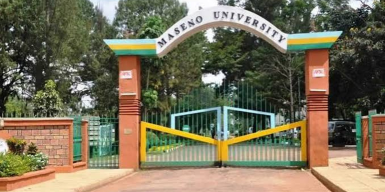 A photo showing Maseno University gate. Photo/ Maseno University