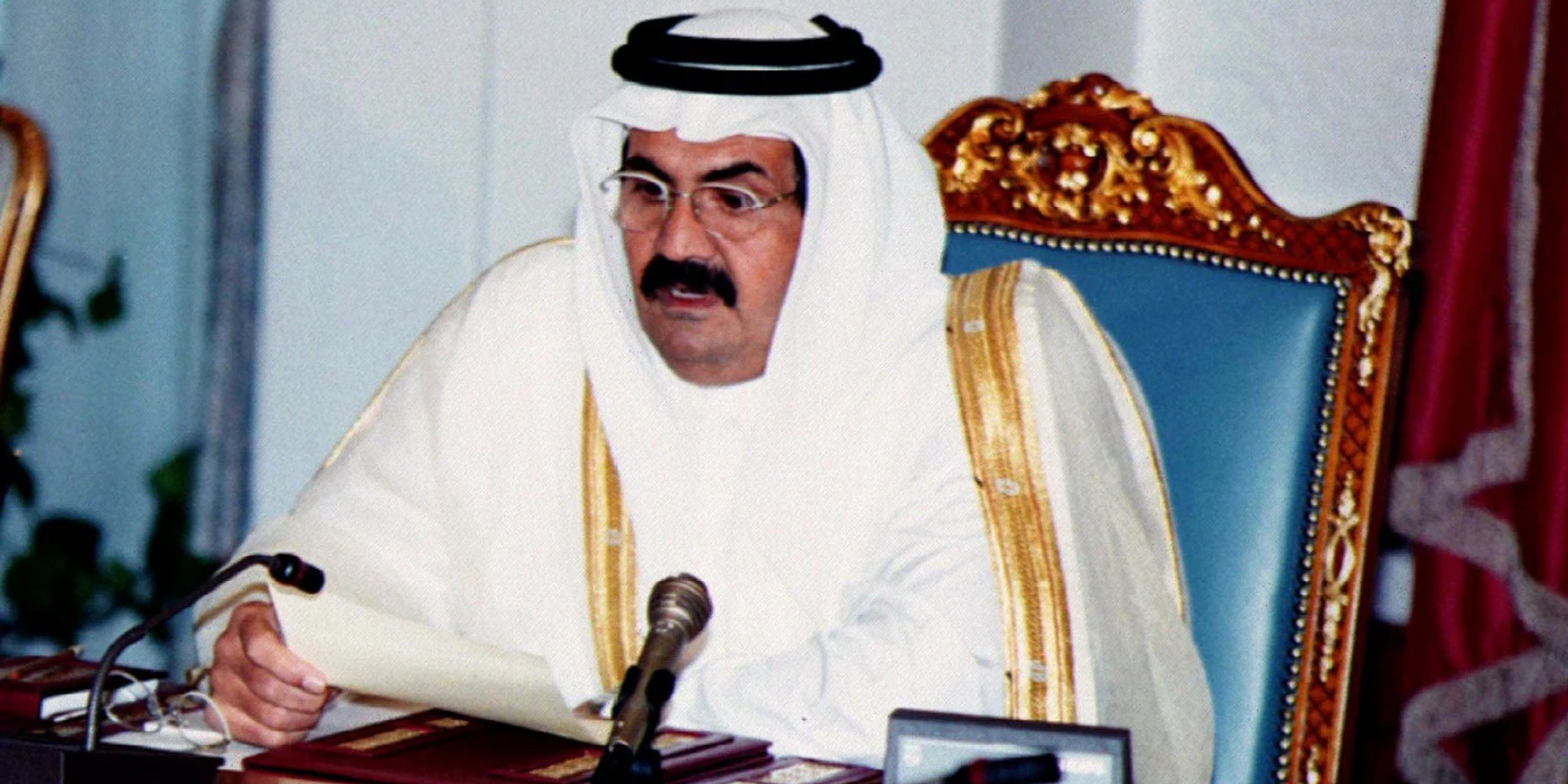 A photo of Sheikh Hamad bin Khalifa Al Thani. Photo/ File