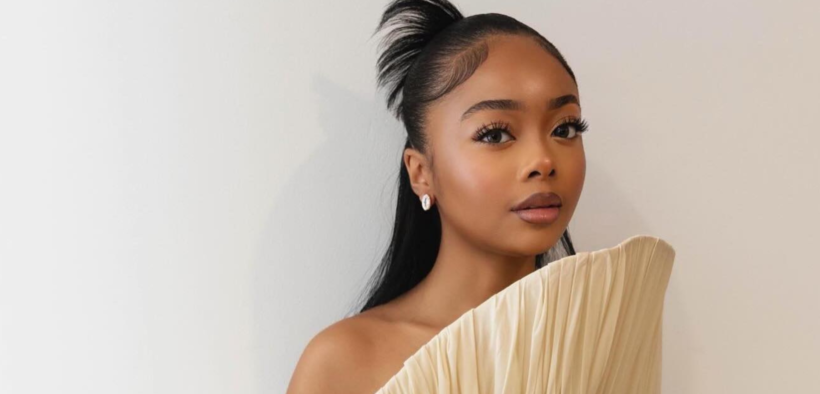 Skai Jackson on a red carpet during an event PHOTO/Buzz Central