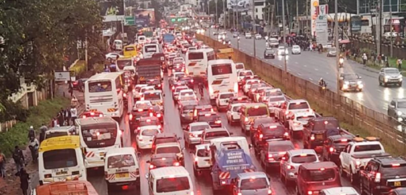 Traffic snarl-up along Waiyaki Way, Nairobi, taken on Thursday, May 2, 2024, at 5:00 p.m. [Photo/Courtesy]