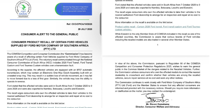 Ford Vehicles 2026 alert to the general public