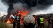 Magadi train fire disrupts operations at Simba as Kenya Railways probes the cause. PHOTO/ Kenya Railways