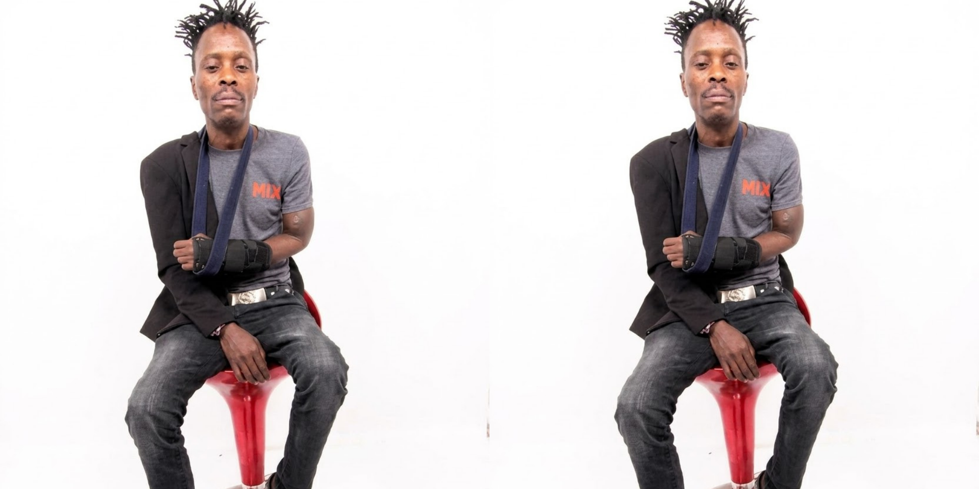 A photo collage of the late Kamba Benga artist Bonface Kyambu, popularly known as Solo Sita. PHOTO/ RICK B TV NEWS.