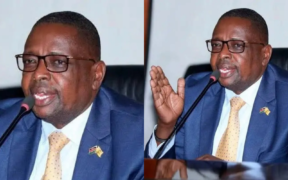 A collage photo of Former PS Geoffrey Kaituko, who was named Acting Envoy to Canada. PHOTO/ Ewala TV