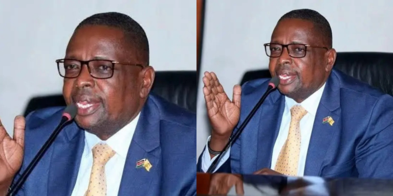 A collage photo of Former PS Geoffrey Kaituko, who was named Acting Envoy to Canada. PHOTO/ Ewala TV