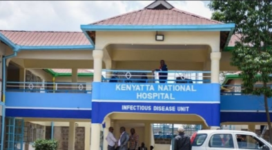 The image shows Kenyatta National Hospital (KNH). PHOTO/KNH/FB