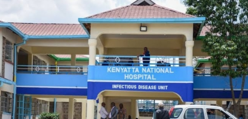 The image shows Kenyatta National Hospital (KNH). PHOTO/KNH/FB