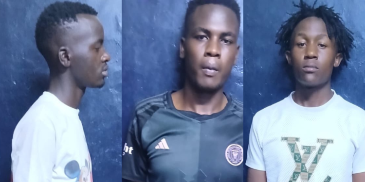 Three suspects arrested by DCIPHOTO/DCI