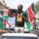 Edwin Sifuna and Babu Owino at a Linda Mwananchi rally PHOTO/Standard