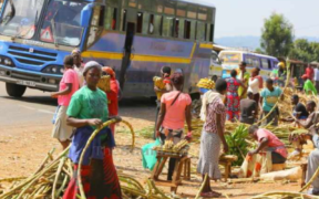 Keumbu Market traders with their farm produce on a normal Market day. PHOTO/ File