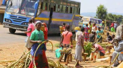 Keumbu Market traders with their farm produce on a normal Market day. PHOTO/ File
