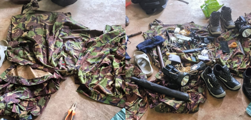 Items that were recovered by DCI during the raid PHOTO/DCI