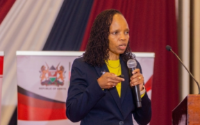 KUCCPS CEO Dr. Agnes Mercy Wahome speaking during the unveiling of the 2026 placement results for 2025 KCSE candidates on Wednesday, July 8, 2026. Photo/KUCCPS.