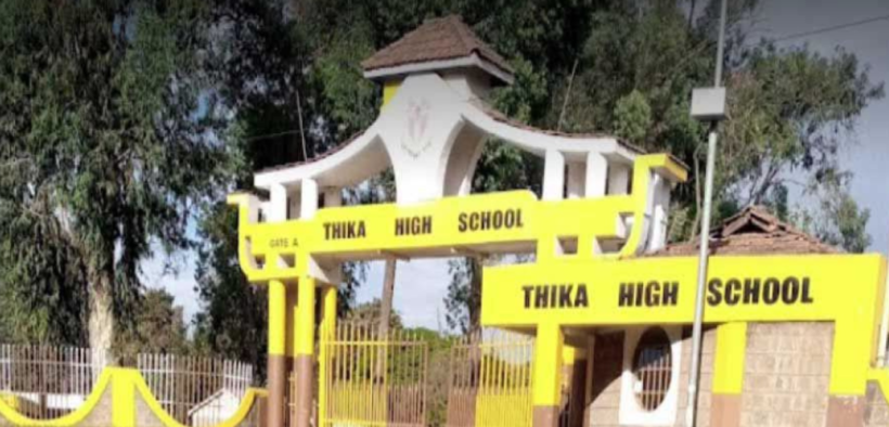 Thika High School entrance PHOTO/FB