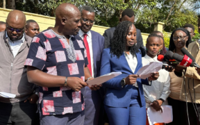 Civil society groups releasing the press statement PHOTO/TISA