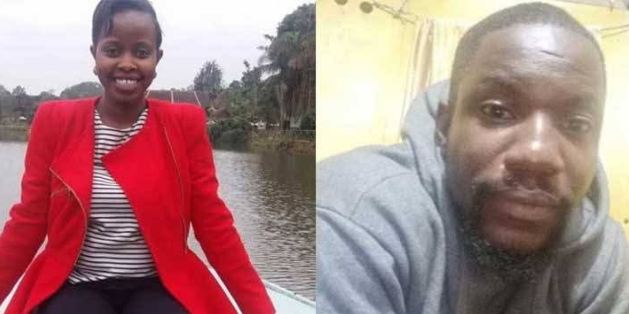 A photo collage of Elizabeth Musyoki and her fiancee Christian Kadima who reportedly. murdered her. PHOTO/ Felix Kasyoki Mutuku FB