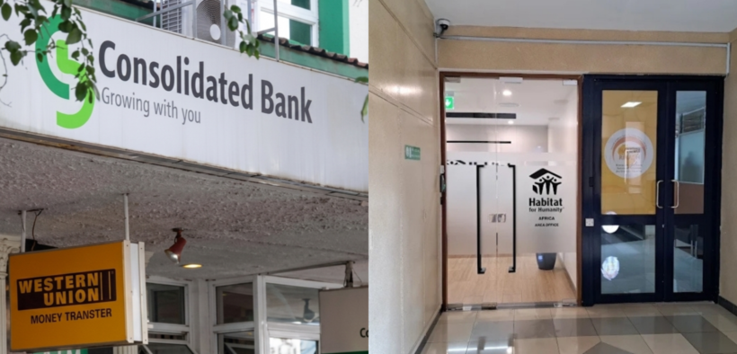 A photo collage of Consolidated Bank of Kenya and Habitat for Humanity Kenya. PHOTO/ The Star/ Habitat for Humanity.