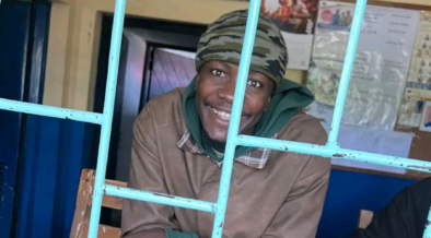 Allans Ademba during his arrest at Ol Kalou police station yesterday of July 16, in Nyandarua County. PHOTO/ Ademba