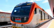 A standard gauge train operated by Kenya Railways Corporation in one of the on boarding train stations in Kenya. PHOTO/ File