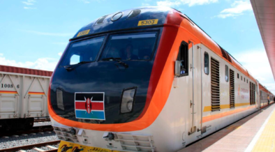 A standard gauge train operated by Kenya Railways Corporation in one of the on boarding train stations in Kenya. PHOTO/ File