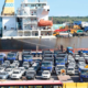 A ship vessels at the port of Mombasa with several imported vehicles on board awaiting offloading and clearance. PHOTO/ File