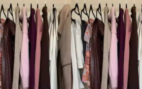 A photo of clothes on a simple wardrobe PHOTO/Fashion