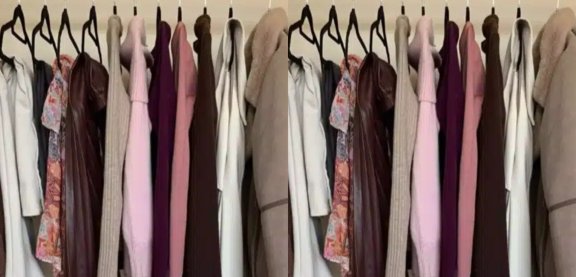 A photo of clothes on a simple wardrobe PHOTO/Fashion