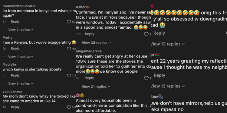 Comments made by Kenyans on social mediaPHOTO/TikTok