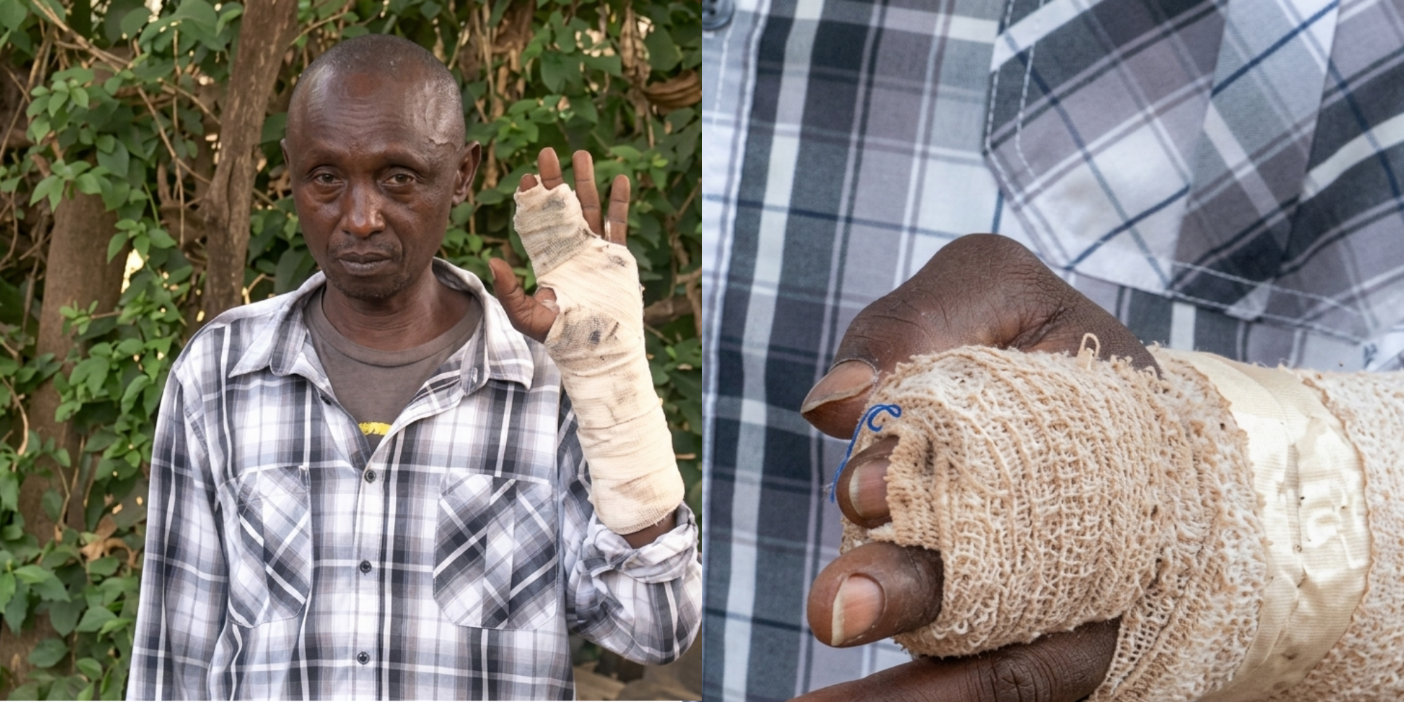 Daniel Ndegwa recounts the alleged night attack linked to the “Ruiru Vampire” reports in Gitothua, Ruiru, where he says he suffered injuries on July 11, 2026. PHOTO/Screengrab