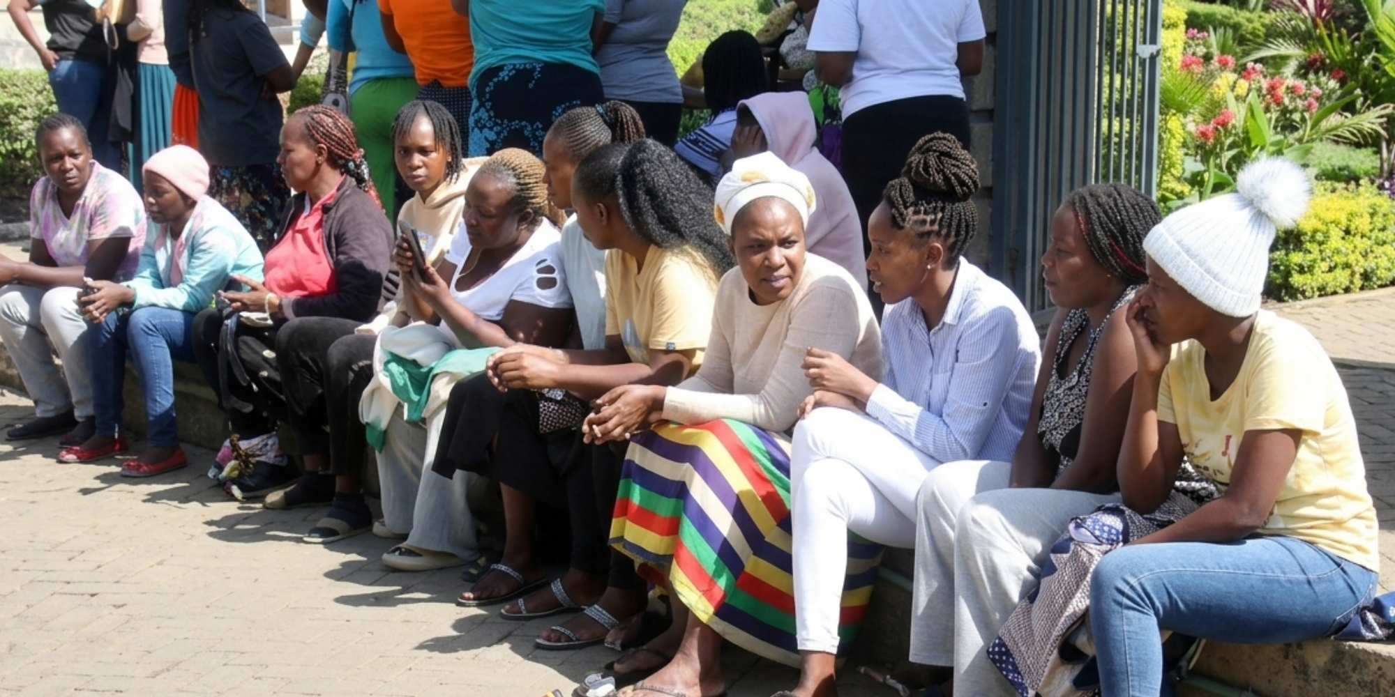 Photo of stranded Kenyans at the Nakuru Law Courts after lawyers started nationwide boycott to demand judicial accountability on July 22, 2026. PHOTO/ NTV