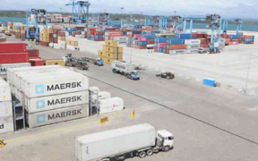 An aerial photo showing the Mombasa Port inland container storage bay. PHOTO/ File