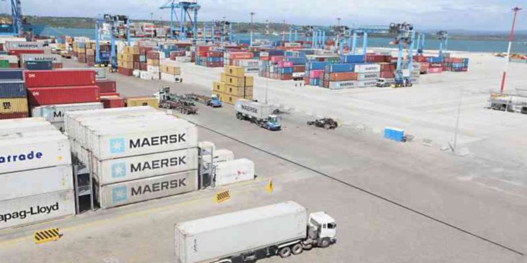 An aerial photo showing the Mombasa Port inland container storage bay. PHOTO/ File