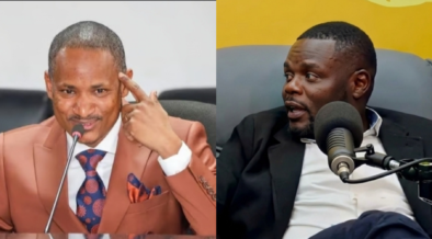 A photo collage of Babu Owino and Ben Sirkal. PHOTO/ Babu Owino/ Screengrab