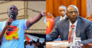 A photo collage of ex ODM Secretary General Edwin Sifuna and president William Ruto. PHOTO/File