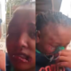Unidentified woman who was lured and her lower lips bitten by the mysterious 'Ruiru Vampire Man' in alleged process of merry making. PHOTO/ File