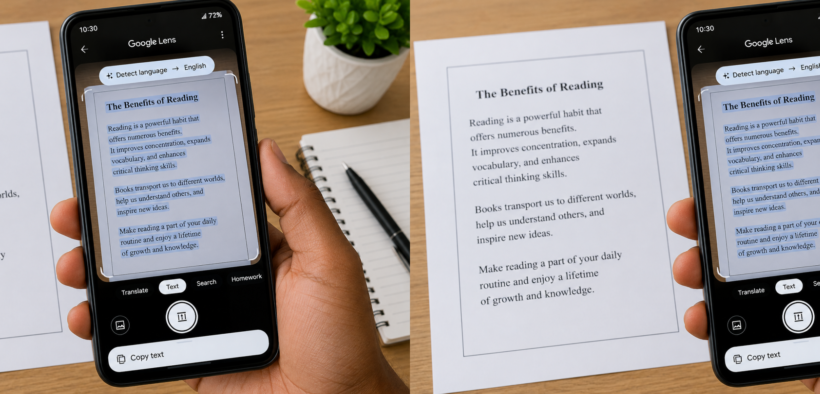 How to use Google Lens to Transcribe Documents 