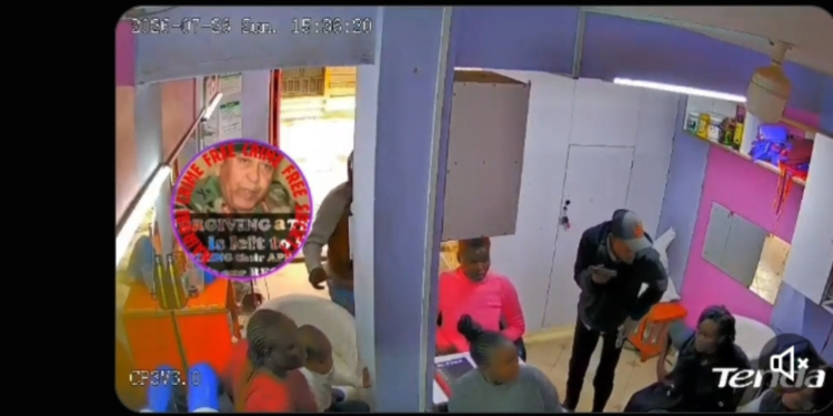 Armed Robbers Raid Saika Salon in Broad Daylight as CCTV Captures Terrifying Attack