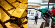 A photo collage of fuel pump and gold pieces in Kenya. PHOTO/ The Standard/Daily Nation