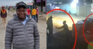 A photo collage of Jimmy Mutava and CCTV footage of how he was abducted. PHOTO/ Screengrab