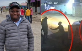 A photo collage of Jimmy Mutava and CCTV footage of how he was abducted. PHOTO/ Screengrab