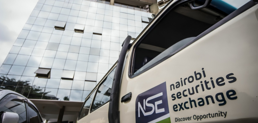 A photo showing NSE Vehicle packed outside's exchanges building . Photo/ File