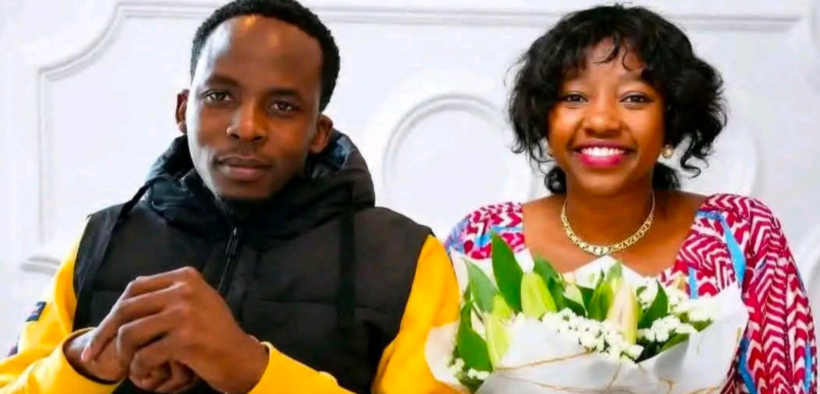 A photo of Isaya Yunge and Charlene Ruto, his wife to be. PHOTO/ File