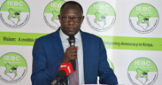 IEBC Chairperson Erastus Ethekon speaks during a National Stakeholder Engagement forum in Nairobi on July 30, 2026, marking the final phase of public participation on the Election Campaign Financing Regulations, 2026. PHOTO/ IEBC.