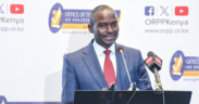 Registrar of Political Parties John Cox Lorionokou speaks during the unveiling of the ORPP Strategic Plan 2025–2028, which sets out the Office’s roadmap for registration, regulation, institutional capacity, digital transformation and strategic partnerships, on July 23, 2026. PHOTO/ ORPPKenya X